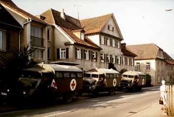 Mit Sanitätsfahrzeugen der Bundeswehr wurden die Bewohnerinnen 1978 von Bethanien in Winterbach in das