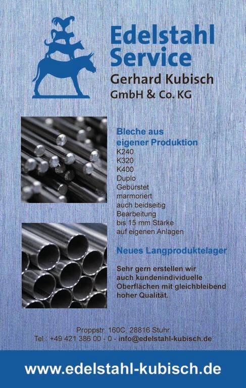 PLZ...28 15 VP Metalle & Kunststoffe GmbH 27777 Ganderkesee Gustav-Weißkopf-Str. 7 Tel: 04222/8544 Fax: 04222/5452 info@vpmetalle.de www.vpmetalle.de Edelstahl: Rundstangen blank gez.