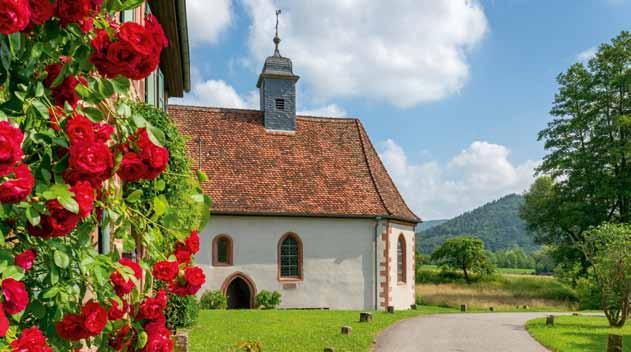 Dieses Bild es zeigt die Idylle der Kapelle Amorsbrunn im unterfränkischen Amorbach wird vom Fotografen Robert Knöll neben vielen anderen Motiven den Redaktionen über das DJV Bildportal angeboten.