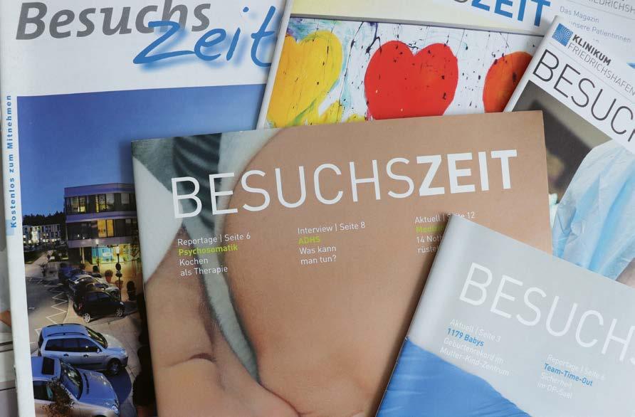 BESUCHSZEIT + + + NACHTZEIT Menschengeschichten, Fachwissen und der Lauf der Zeit Ein Heft im Wandel der Zeit: das Magazin des Medizin Campus Bodensee.
