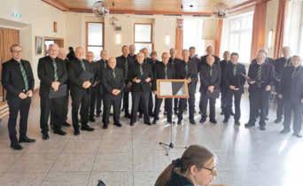 Auftritt des Männerchors beim Chorverbandstag Am Sonntagmorgen, dem 1. März, umrahmte unser Männerchor den Verbandstag des Kreischorverbands Südliche Rheinpfalz in Bellheim.