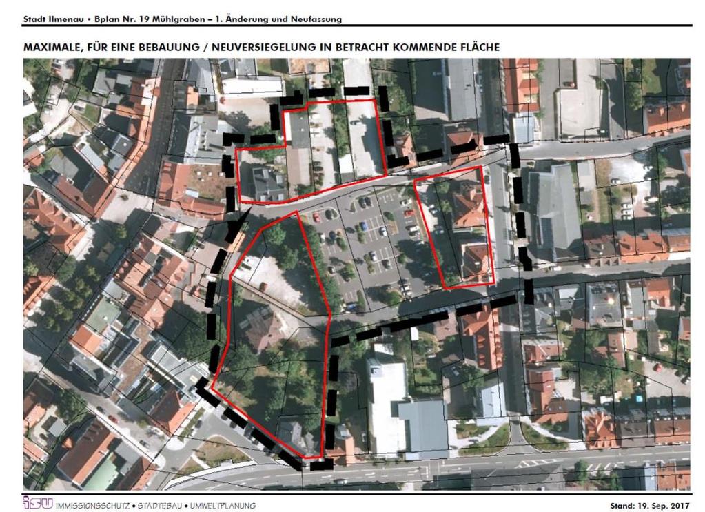 3. Untersuchungsgebiet Der hier zu betrachtende Planungsraum des 1. Änderungsverfahren für den Bereich des rechtskräftigen Bebauungsplanes Nr. 19: Am Mühlgraben mit einer Fläche von ca.