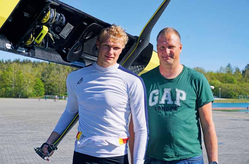 Oliver Zeidler mit Vater und Trainer Heino. Unternehmen Olympische Spiele ist nur auf Eis gelegt.