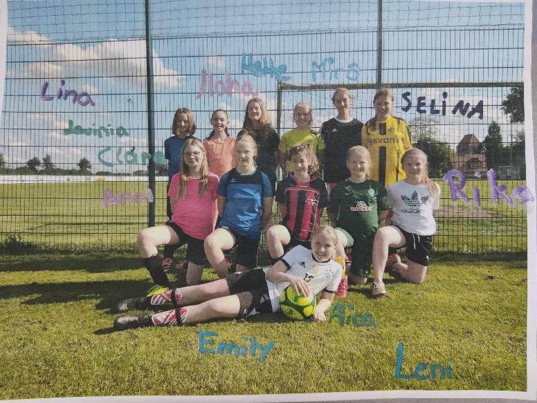 Sparte: Mannschaft: Trainer: Fußball D-Juniorinnen Ingo Ströer, Emily Meißner, Mirela Köllen Saisonverlauf im letzten Jahr: Die D-Mädchen spielen so langsam einen gepflegten Fußball.