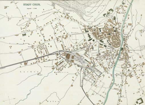 Geleiseanlagen. Stadtplan 1911, Hofer & Co.