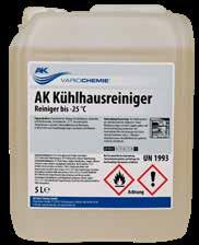 10-1049 25 kg Kanister AK Kühlhausreiniger Konzentrat Reiniger bis -25 C Für alle wasserfesten Boden-, Wand- und Oberflächen in Kühl- und Tiefkühlräumen.
