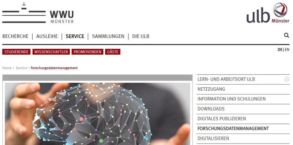 IV. Beratung Servicepunkt Forschungsdatenmanagement https://www.