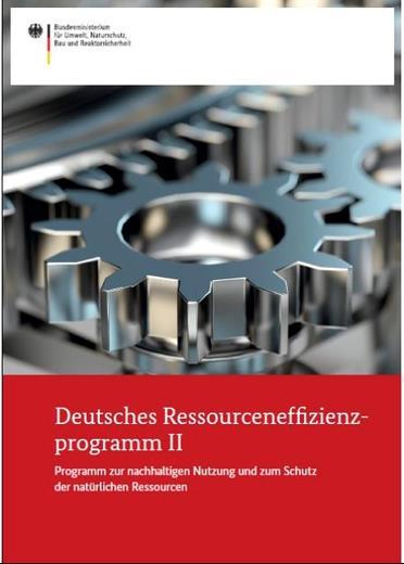 Ressourceneffizienzprogramm ProgResss, 2012 (ProgRess II, 2016; ProgRess III, 2020) Ressourcenbildung stand 2012