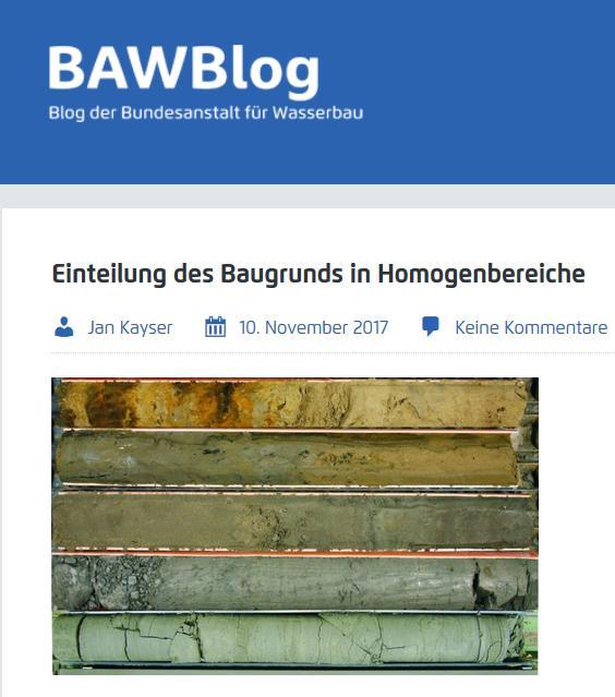 Baugrunds in Homogenbereiche