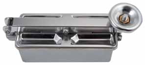 Chiusino superiore in acciaio inox AISI 304 o AISI 316/L - luce utile di passaggio 295 x 115 mm.