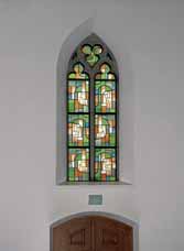 Altes-Testament- und Schöpfungsfenster 1949 53 Glasgemälde Bleiverglasung mit Schwarzlotzeichnung N21