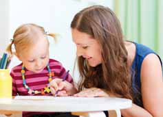 Kinderbetreuung Kinderbetreuung In den Familienzentren können zum Beispiel Elternkurse, Elterncafés oder Treffpunkte für Alleinerziehende stattfinden.