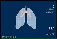 dargestellt: Tidalvolumen Compliance der Lunge