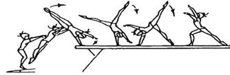 1.114 Jump to hstd with bent or straight legs lower to optional end position Sprung i.d. Handstand mit gebeugten oder gestreckten Beinen Absenken in eine beliebige Endposition 1.