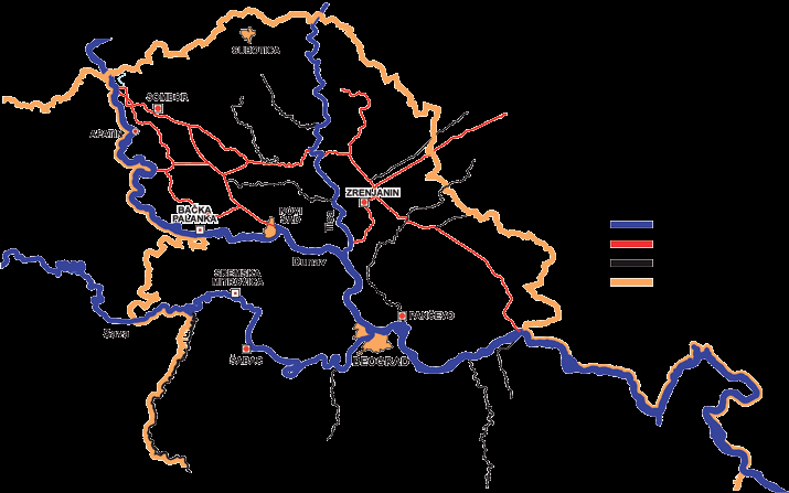 Schienenverkehr Der Schienenverkehr in der Republik Serbien wird auf 4092 km Bahnen abgewickelt, davon sind 1.196 km elektrifiziert.