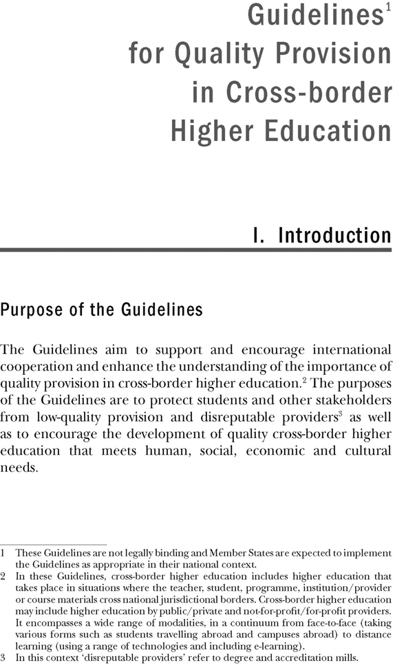 Die OECD-UNESCO Guidelines