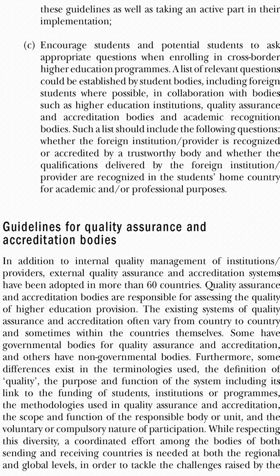 Die OECD-UNESCO Guidelines