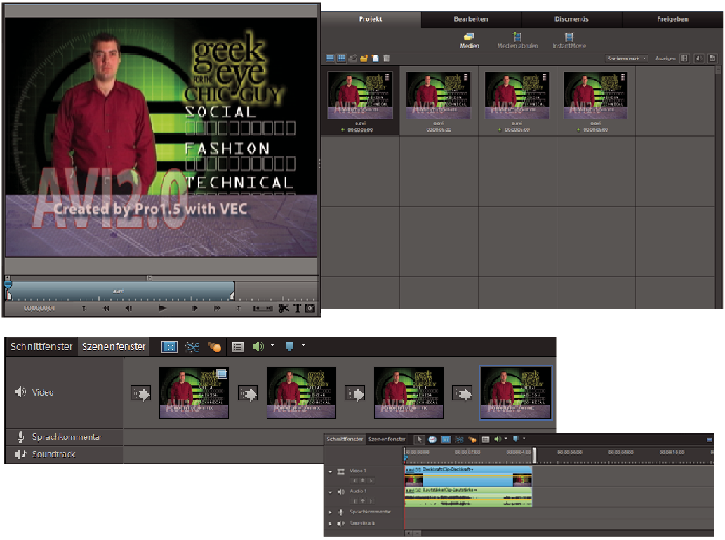 Erste Schritte mit Adobe Premiere Elements 7 Adobe Premiere Elements Adobe Premiere Elements ist ein Editor, mit dem Sie schnell professionell aussehende Filme aus Videoclips und Bildern erstellen