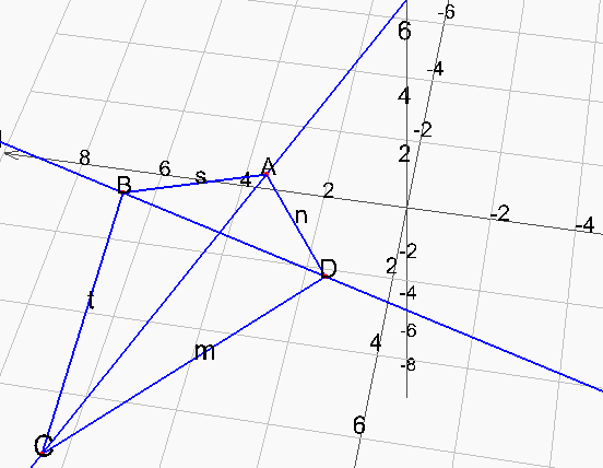 Bilde Richtungsvektor der Geraden durch C,D: CD = D C = ( 1 3 4 ( 5 4