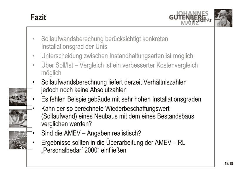 Aufwandsermittlungen im TGM Forum