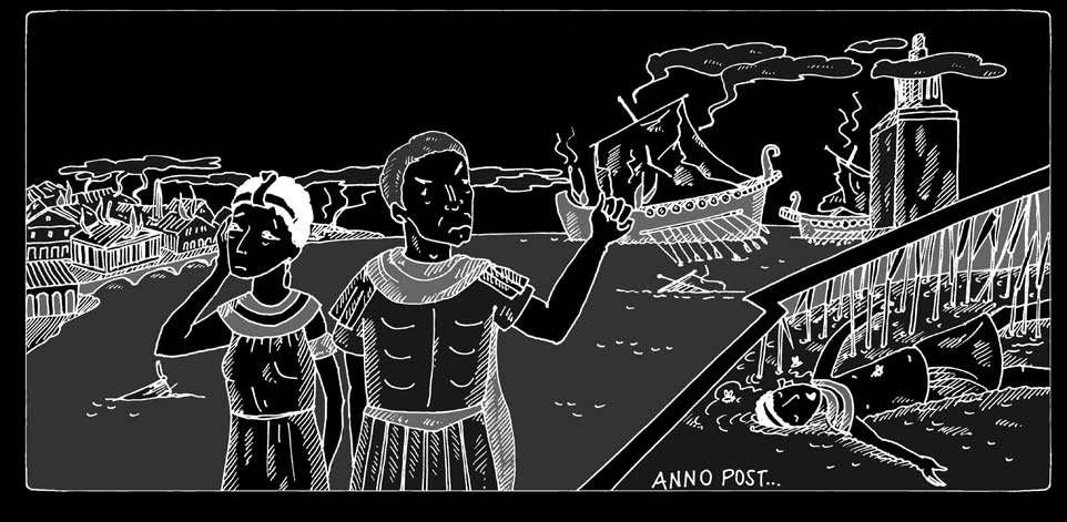 Übersetzungsbeispiel Kleopatras Kampf um die Macht 9 9 Ptolemäus macht Ernst Caesar liegt mit Kleopatra im Bett, als plötzlich Ptolemäus eintritt und ausruft: Wen finde ich im Lager Caesars?