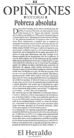 Übung B 7. Armut ist illegal! Seite 49 Absolute Armut Leitartikel aus El Heraldo, 23.07.