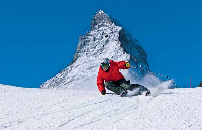 Top Ten Erleben Skifahren vor der Kulisse des Matterhorns in Zermatt/VS Traumpisten Wer einigermassen sicher auf den Skis steht, sollte sich diese grossartigen Abfahrten keinesfalls entgehen lassen: