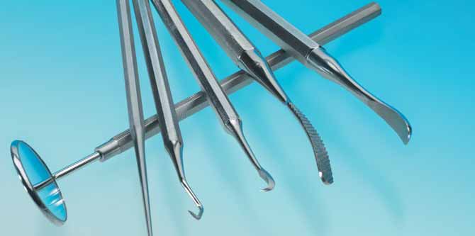 Martensitische nichtros - tende Stähle werden verbreitet bei zahnärztlichen und chirurgischen Instrumenten verwendet.