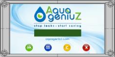 Technische Spezifikationen: AquageniuZ -Modul AquageniuZ- Wasserzähler Stop leaks Start saving Gehäusematerial Abmessungen Montage Stromadapter Anschlüsse Verbindung Absperrhahn Lokale / manuelle