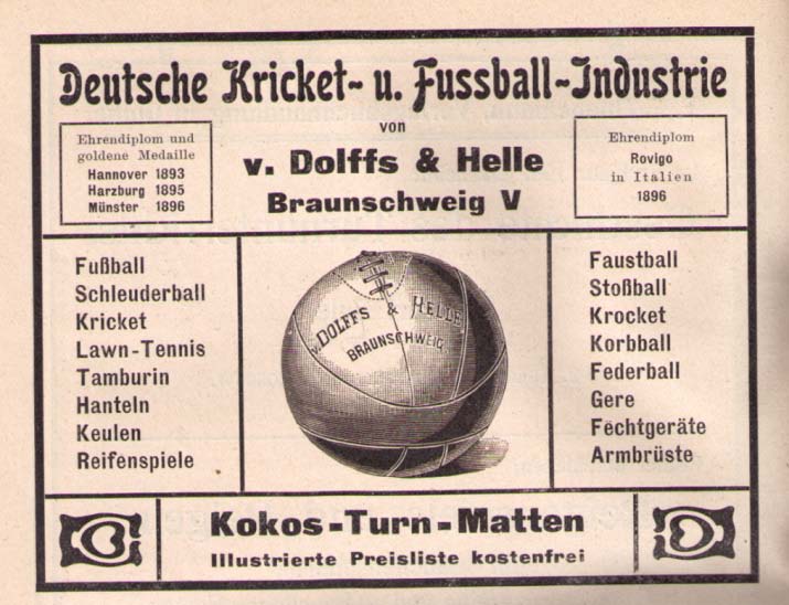 1923 Eintracht erhält ein Stadion Einweihung des Stadions an der Hamburger Straße.