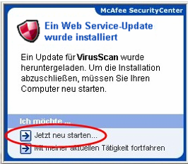 Computer Viren: eine tägliche Bedrohung Seite 6 von 12 3 Aktualisieren des Virenscanners Hinweis: Die hier beschriebene Aktualisierung ist nur für Benutzer mit einer Wählleitung (Modem) gedacht.