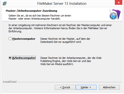 Kapitel 3 Einsetzen von FileMaker Server auf mehreren Rechnern 31 8.