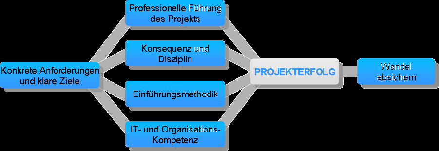 Projekteinführung Professionelles Projektmanagement ist der Schlüssel zum Erfolg Unsere hohe Effizienz bei der Einführung von Projekten erreichten wir durch stetiges optimieren unserer Methoden.