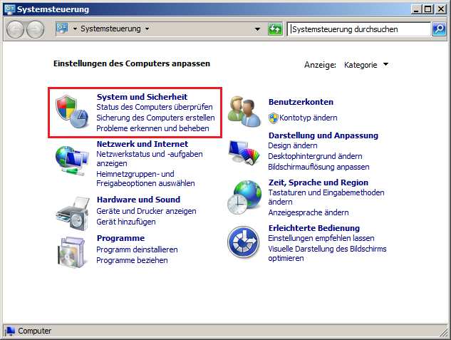 System und Sicherheit