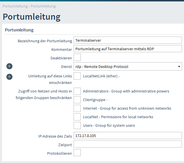 Hinweis: Über den Firewall-Viewer können nun auch explizite Regeln für einen bestimmten Dienst hinzugefügt werden.