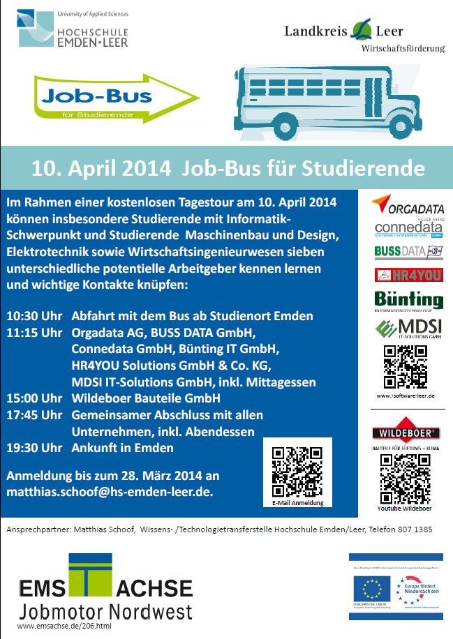 Job-Busse für Schüler, Studenten und Frauen