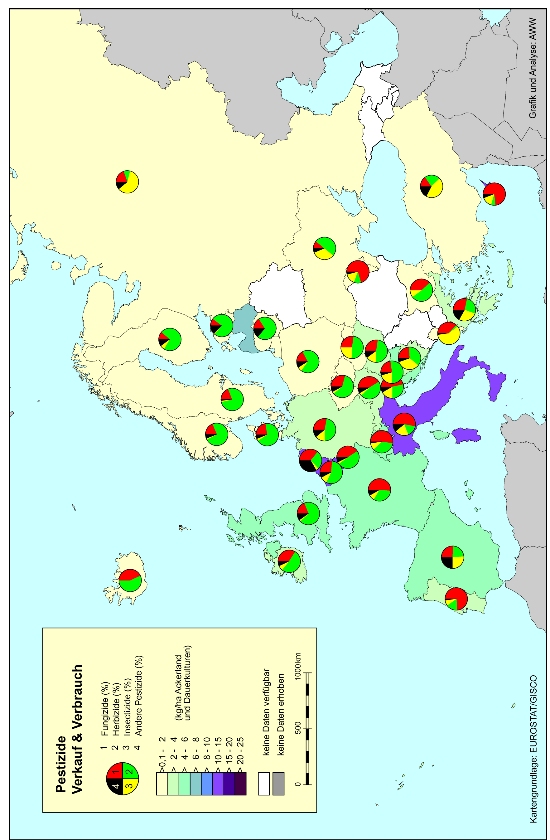 40 Grundwasserqualität und -quantität in Europa Karte 3.