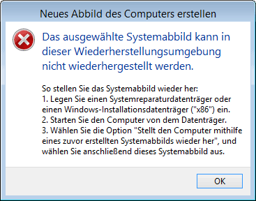 Systemreparaturdatenträger / Systemabbild wiederherstellen Z-DBackup kann (ab Windows Vista) ein System Backup bzw. Systemabbild erstellen.
