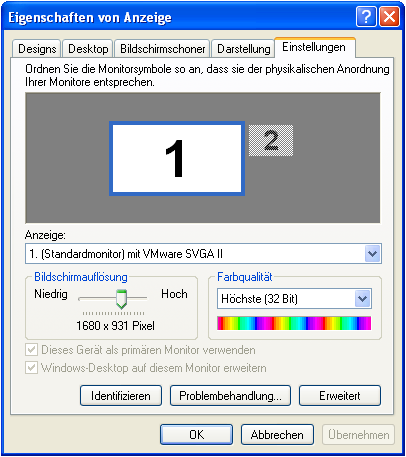 33.4 Problem mit Anzeige Zurzeit werden bei InfoShare.Client nur die Windows-Standardauflösungen und Einstellungen unterstützt. 33.4.1 Windows XP Damit InfoShare.