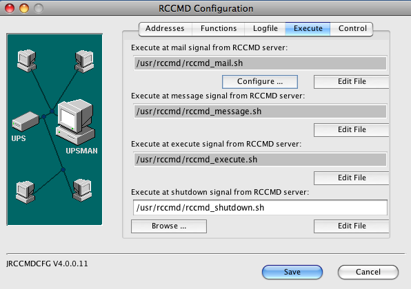 CS121/UPSMAN in 4 USVen installiert sind, dann kann jeder ein Shutdown Signal zu diesem RCCMD Client absetzen. Abb.