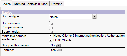 LDAP-Einstellungen von Lotus Domino Aktivieren Sie in Lotus Domino die Optionen Directory Catalog und Directory Assistance.