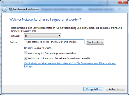 DHBW Seite 15 von 19 3.3 Netzlaufwerk verbinden (Windows 7) 1. Windows-Explorer aufrufen ( z.b. Start -> Arbeitsplatz [WinXP] bzw. Computer [Win7] ) 2.