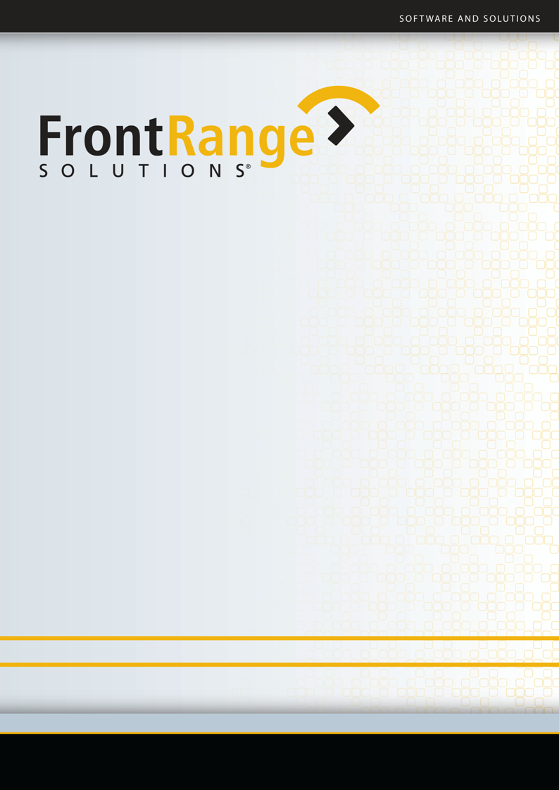 Release Notes FrontRange Desktop and Server Management 7 (DSM 7)