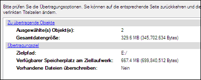 Paragon Backup & Recovery 10 Home 139 Anwenderhandbuch Dateien/Verzeichnisse, die aus der Zwischenablage gelöscht werden, bleiben auf der Quellfestplatte unberührt. Zielspeicher der Objekte.