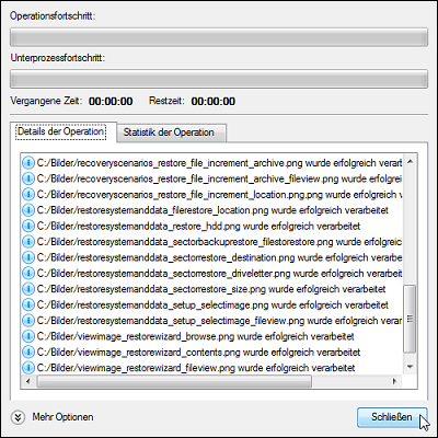 Paragon Backup & Recovery 10 Home 211 Anwenderhandbuch Um mehr zu diesem Thema zu erfahren, gehen Sie bitte zum Kapitel Ansicht der Image-Eigenschaften. 4.