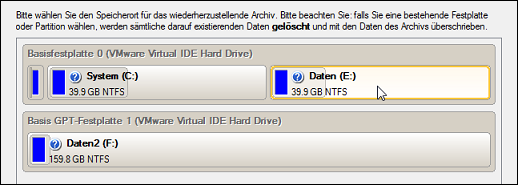 Paragon Backup & Recovery 10 Home 213 Anwenderhandbuch Um mehr zu diesem Thema zu erfahren, gehen Sie bitte zum Kapitel Ansicht der Image-Eigenschaften. 4.