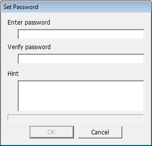 2 Klicken Sie auf [Config (Konfigurieren)] und dann auf [Set Password (Kennwort festlegen)]. Klicken Sie auf [Config (Konfigurieren)] und wählen Sie dann [Set Password (Kennwort festlegen)].