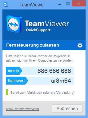 TeamViewer Module 11.2 Das TeamViewer QuickSupport-Modul TeamViewer QuickSupport ist eine Anwendung in Form einer einzeln, ausführbaren Datei.