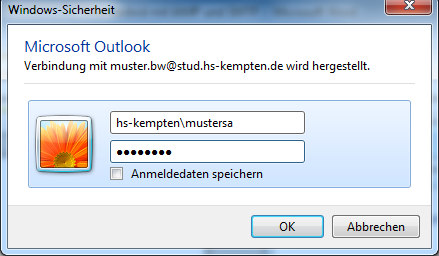 Klicken Sie auf die Schaltfläche (Schließen). Fertig! Beim Starten von Outlook müssen Sie sich am Exchange-Server anmelden.
