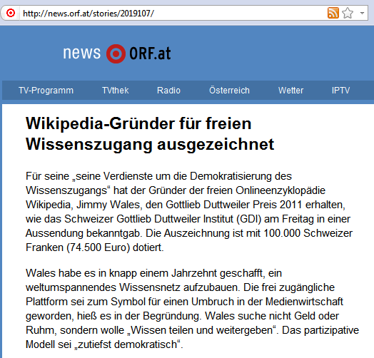 http://de.wikipedia.org/ Quelle: http://de.wikipedia.org/wiki/wikipedia:über_wikipedia 2010-10-10 14:30 Quelle: http://news.orf.